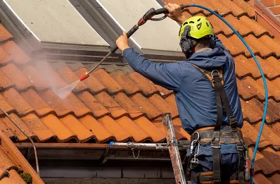 Démoussage et hydrofuge de toiture aux Lèches